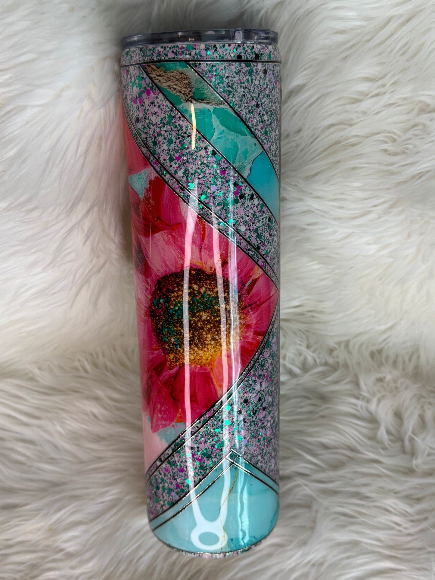 32oz plump glitter tumbler