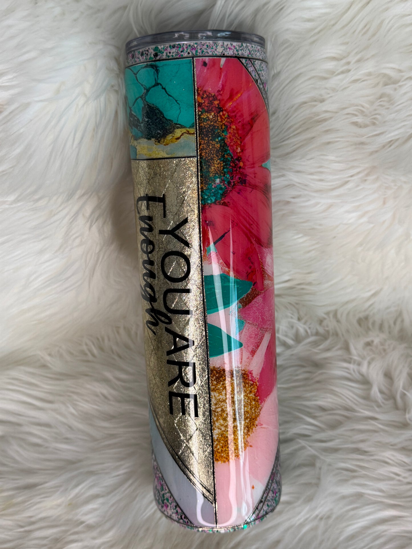 32oz plump glitter tumbler