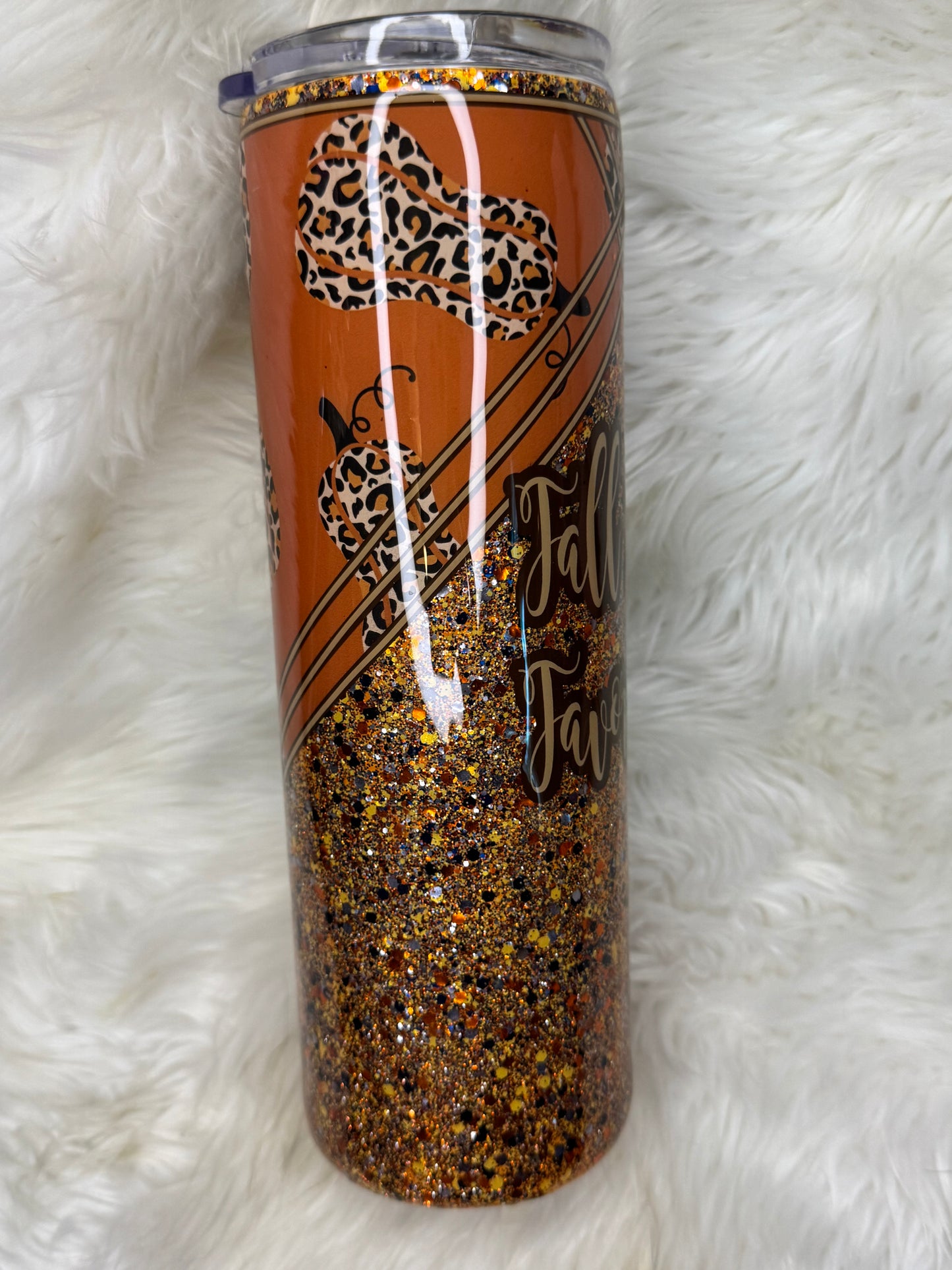 30oz glittered skinny fall is my favorite color