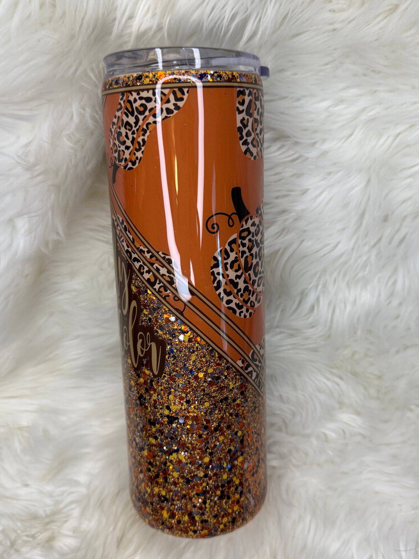 30oz glittered skinny fall is my favorite color
