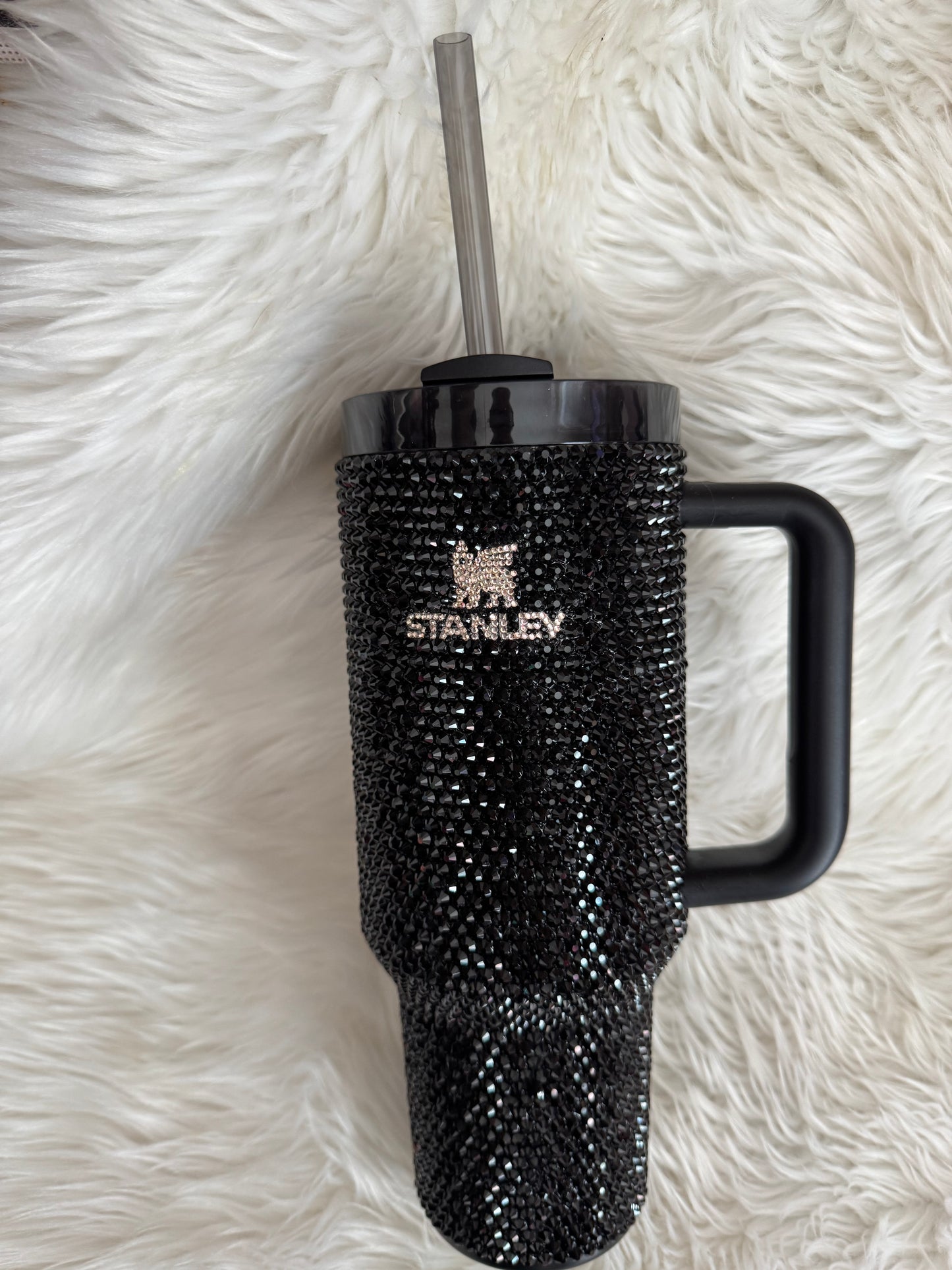 Black 40oz rhinestone Stanley
