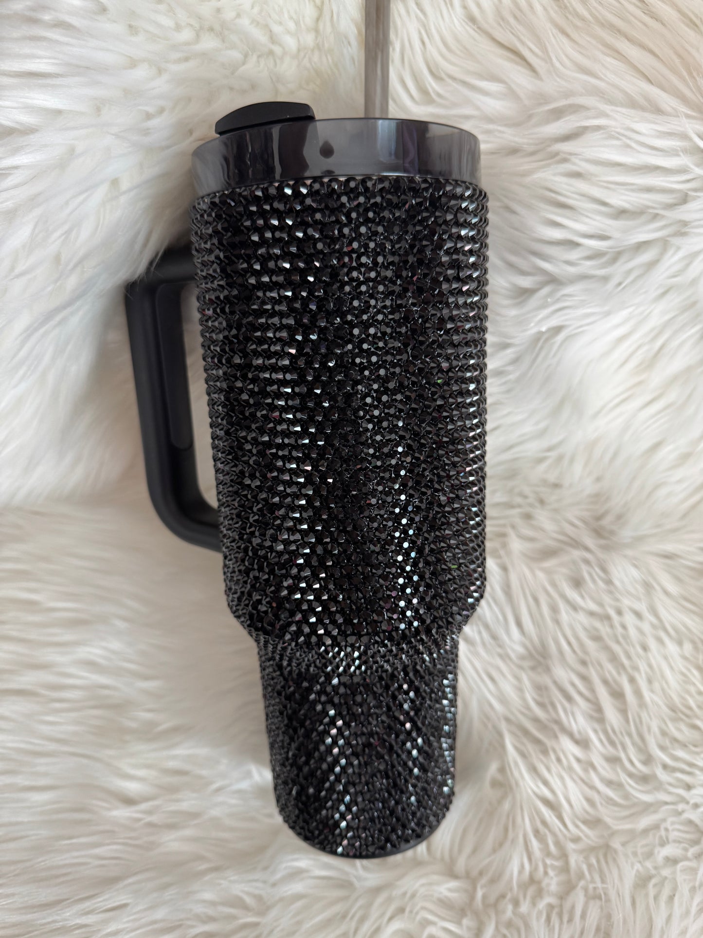 Black 40oz rhinestone Stanley