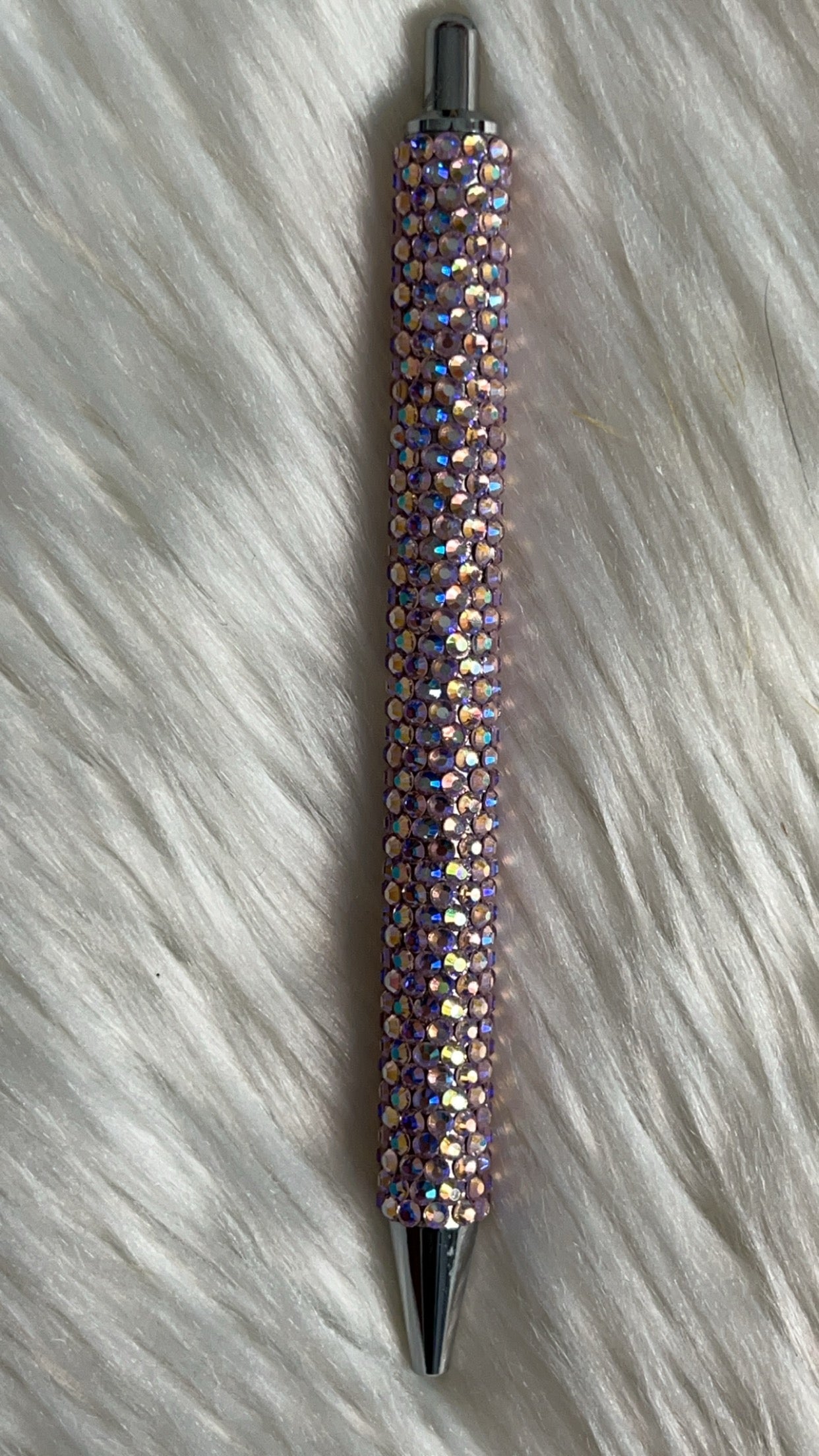 Light pink rhinestone gel pen