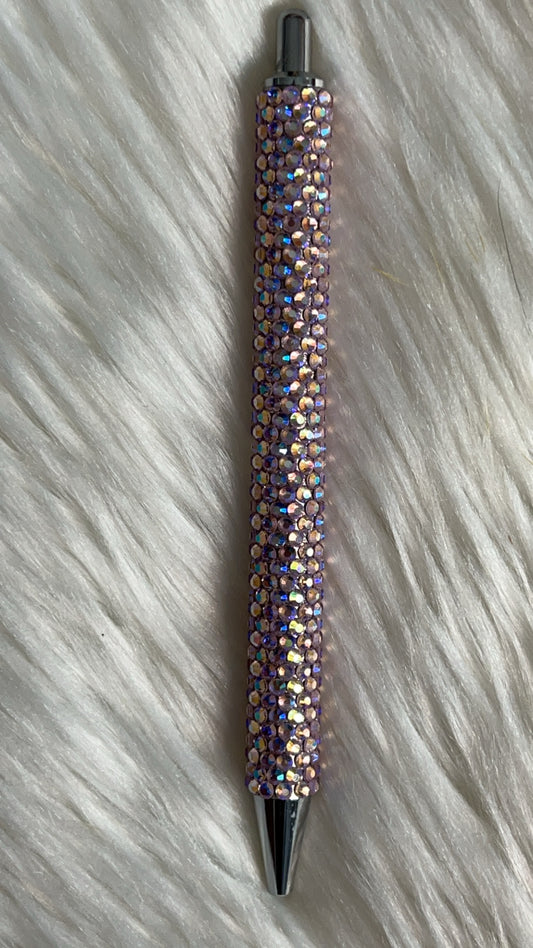 Light pink rhinestone gel pen